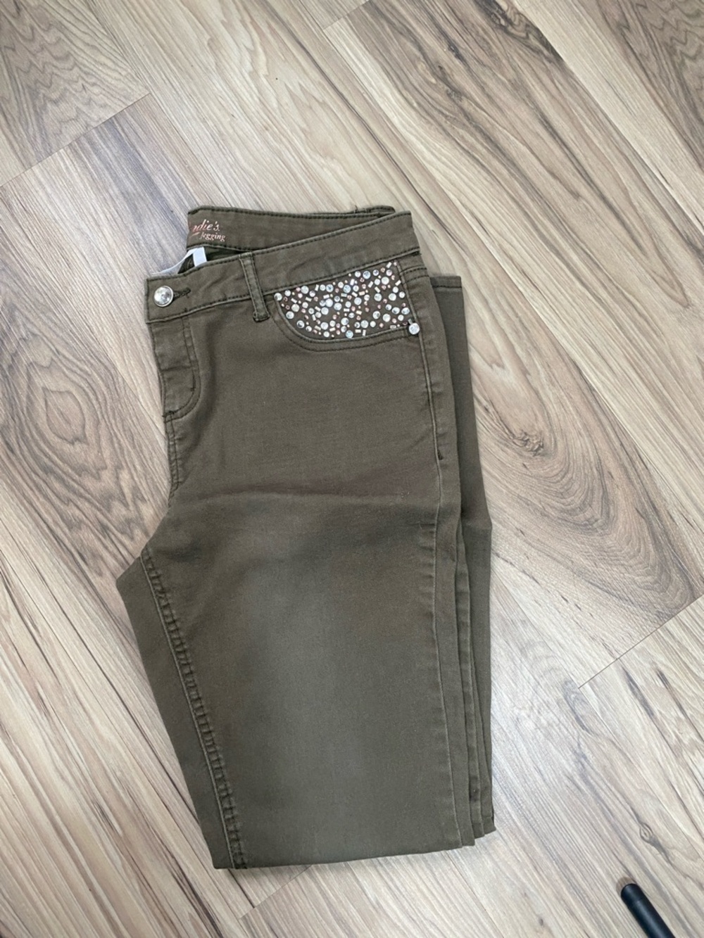 Candie's Olive Green Skinny Jeans